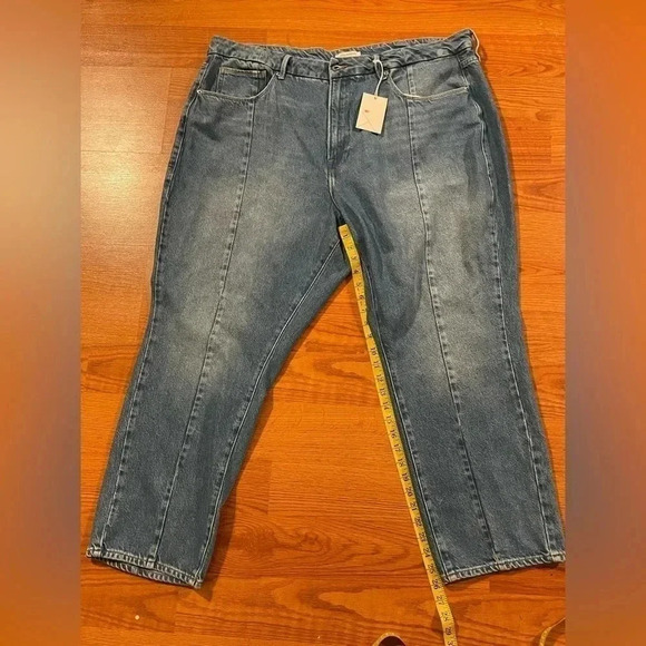 Good American 20 Good Vintage Clean Seams High Rise Jeans Blue NEW w/ TINY FLAW - Picture 13 of 13